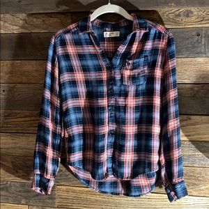Abercrombie kids flannel button down